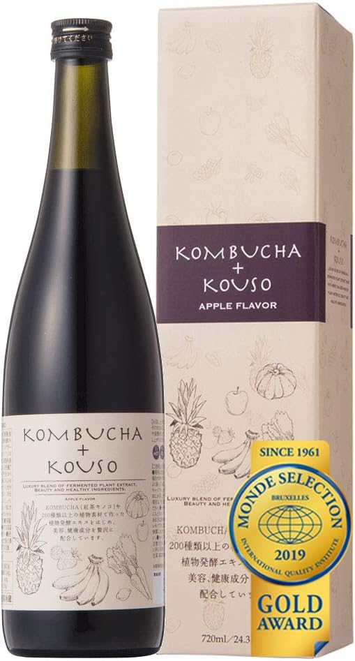 コンブチャ＋酵素 720ml 酵素ドリンク 酵素 置き換えダイエット ファスティング 国産 アップル風味