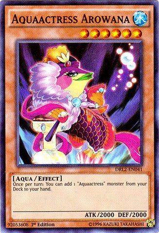 Yu-Gi-Oh! - Aquaactress Arowana (DRL2-EN041) - Dragons of Legend 2 - 1st Edition - Super Rare