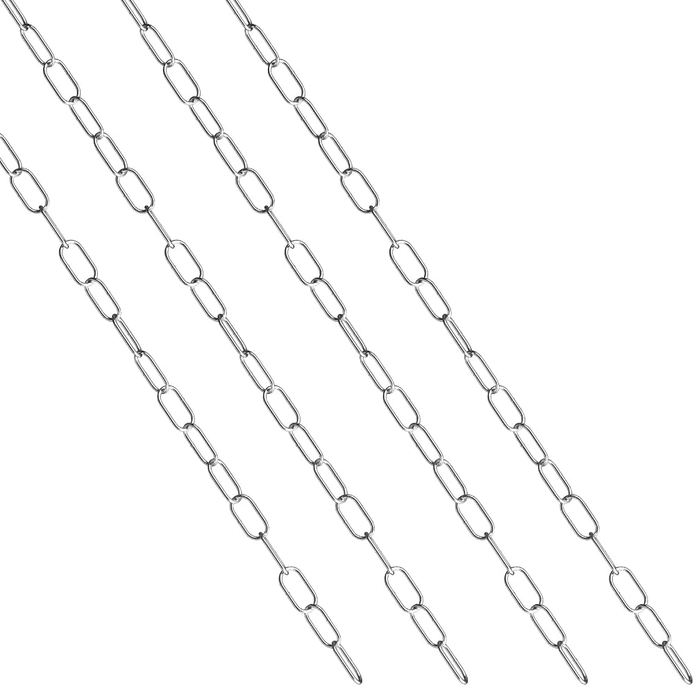 hannger 2mm x 1M Stainless Steel Chain - Small Strong Link for DIY, Keychains,