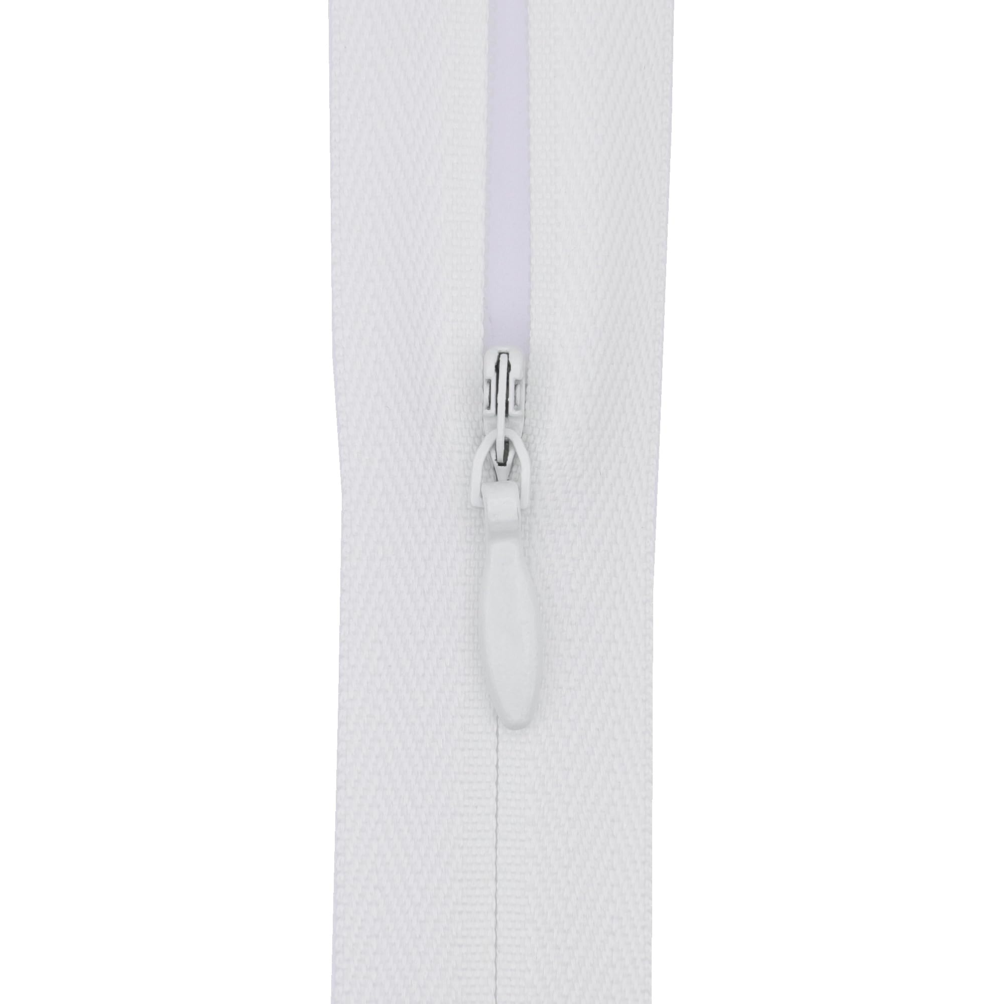 Y-connection #3 Invisible Zip, 5-Pack, Woven Tape, Closed-End Concealed Dress Zip for Sewing, Dressmaking and Cushion Covers, 8–22 Inch (Natural White, 12 inch)