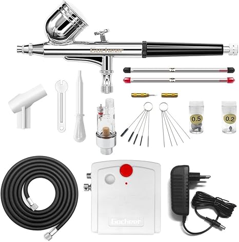 Gocheer mini kit aerografo con compresor profesional accion