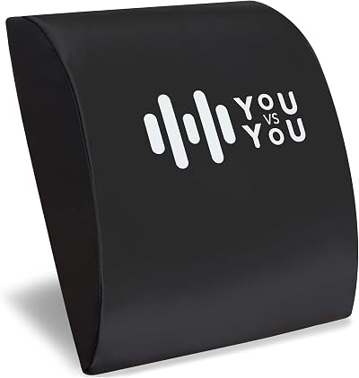 You vs You Abdominal Mat Thick Padded Non-Slip Sit Up Mat Black