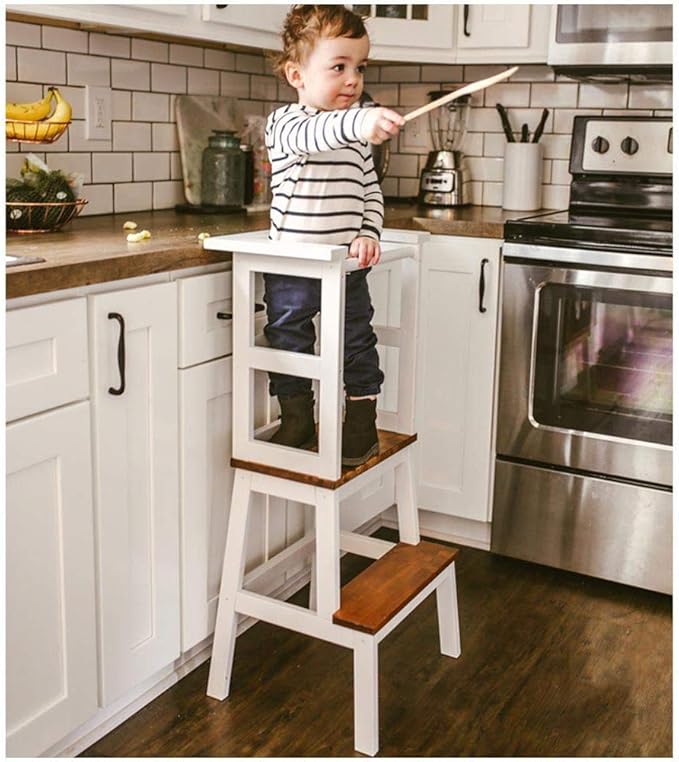 Relaxbx Taburete de Cocina para niños, Taburete de Cocina Taburete de Pedestal de Escalera Taburete Elevador para niños Taburete de Escalera Ascendente Antideslizante: Amazon.es: Hogar