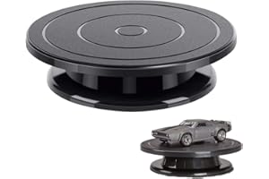 Cake Turntable, 11''Cake Stand Decorating Bakery Supplies, Turnable Black Painting Turn Table Stand for Pastries, Cupcakes an