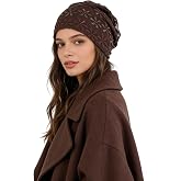 Pemilosci Crochet Slouchy Beanie Hat Turbans Headware for Women