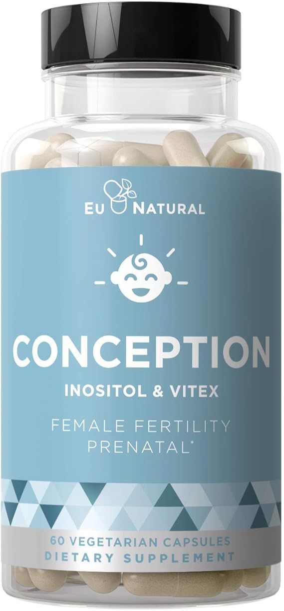 Amazon Com Conception Fertility Prenatal Vitamins Regulate Your Cycle Balance Hormones Aid Ovulation Myo Inositol Vitex Folate Folic Acid Pills 60 Vegetarian Soft Capsules Health Personal Care