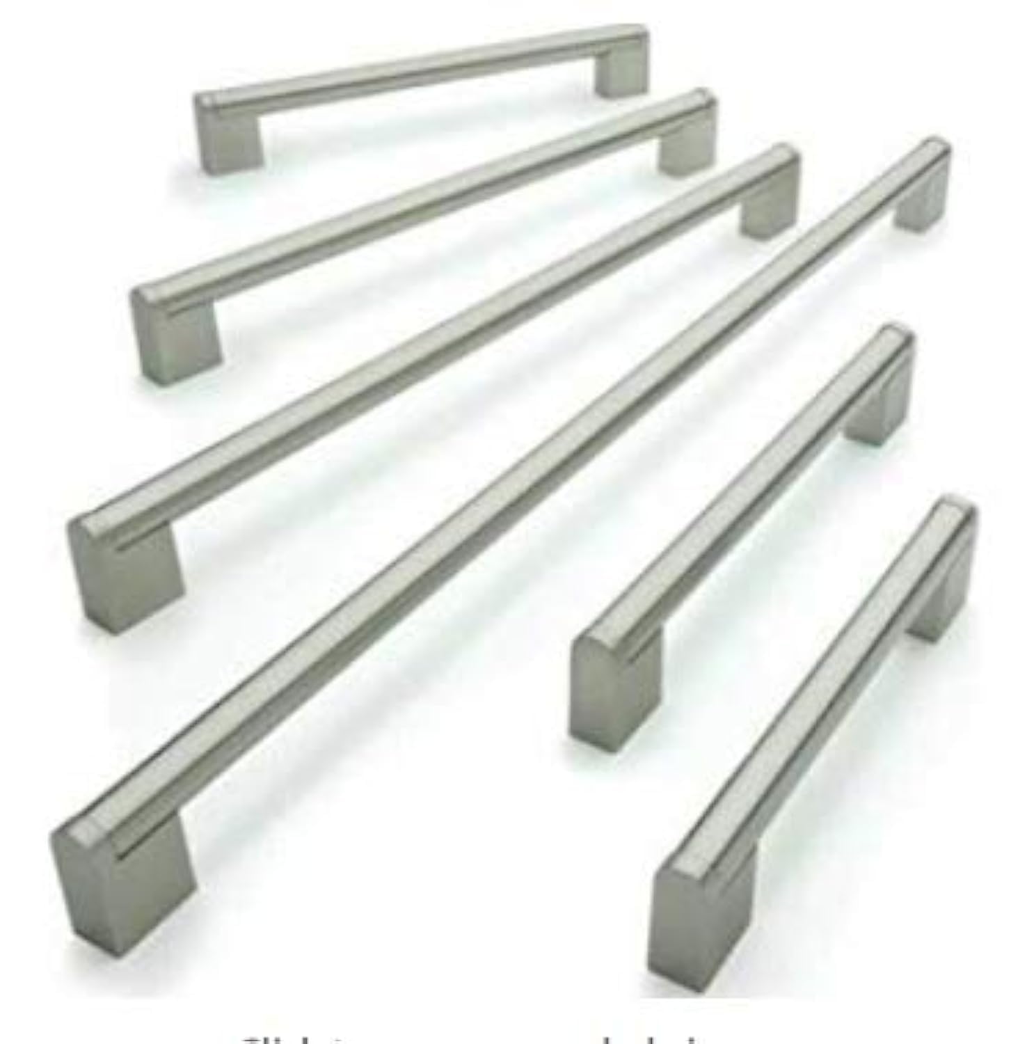 BSM Marketing Kitchen Cabinet T Bar Handles Brushed Stainless Steel 320mm Pack of 20
