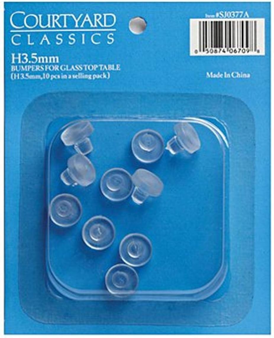 agio international co., inc sj0377a 10 Piece, Glass Top Table Bumper,: Furniture & Decor