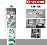 EVO-STIK Stay White Sanitary Silicone 280ml Premium Sealant - Mould Block view 6