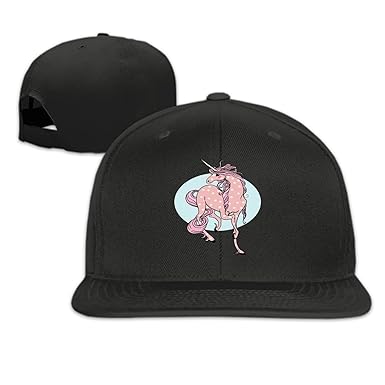 Long Hair Unicorn Snapback Cap Plain Blank Caps Adjustable Flat