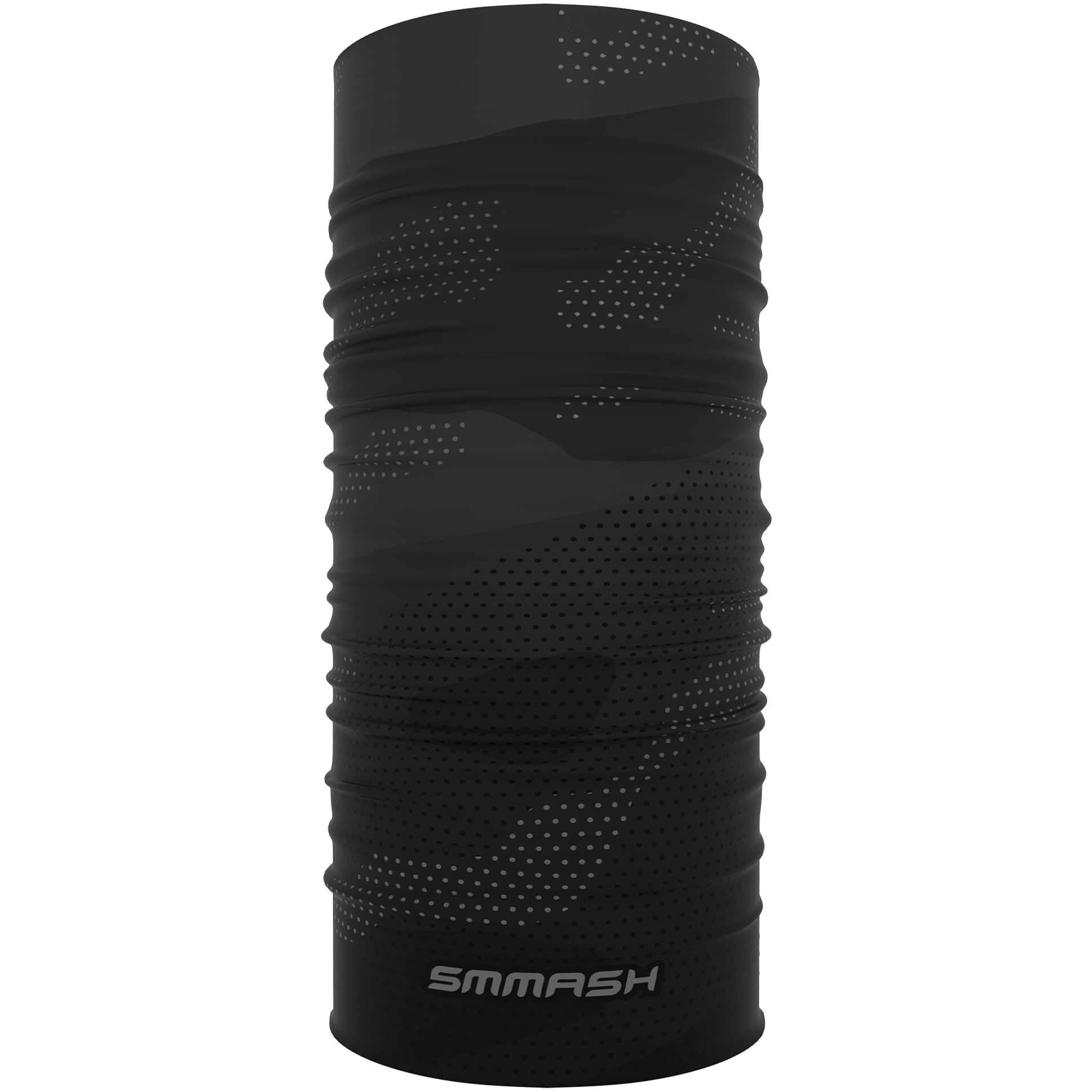 SMMASH Multifunctional Snood Face Covering, Anti-bacterial Fabric with Silver Ions, Bandana Face Mask, Reusable Neck Gaiter for cycling, running, outdoor training, Made in the EU (MURK)