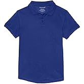 Classroom Uniforms Big Girl's Girls Fit Moisture Wicking Polo Shirt, sos Royal, M