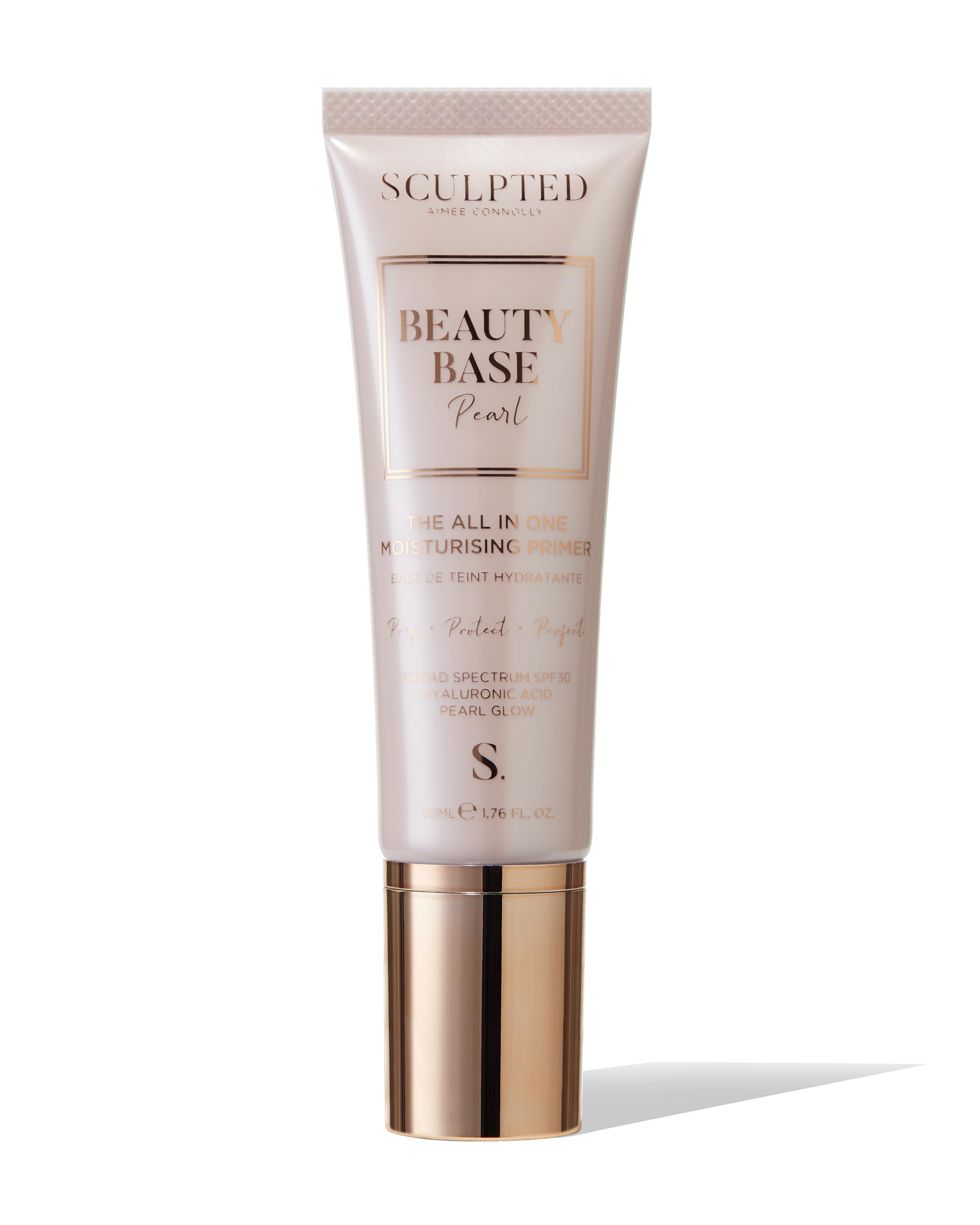 Beauty Base All-in-One Moisturising Primer from Sculpted by Aimee (Pearl) - 50ml 3-in-1 Hydrating Primer with SPF 30 That Preps, Protects and Perfects Your Skin