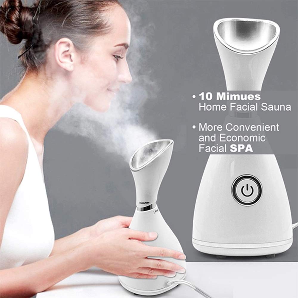 Facial Steamer Nano Ionic Face Steamer Warm Mist Humidifier for Skin Deep Cleansing Moisturizing Face Sauna Pore Steamer Skincare for Blackheads Acne Sprayer: Beauty