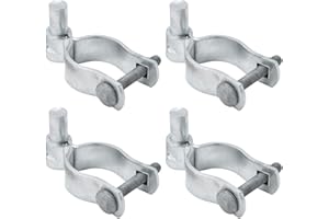 VIVIDA 1-7/8" Chain Link Gate Hinge 4 PCS, Galvanized Pipe Post Hinge for 1-7/8" OD Pipe, Chain Link Gate Hardware