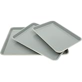 Sur La Table Kitchen Essentials Bake Sale 3-Piece Cookie Sheet Set &ndash; Nonstick Carbon Steel Baking Pans (13, 15, 18 Inch) &ndash; Grey Easy-Clean Oven Trays for Cookies, Roasting &amp; More