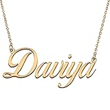 HUAN XUN Customized Custom Simple Any Name Necklace
