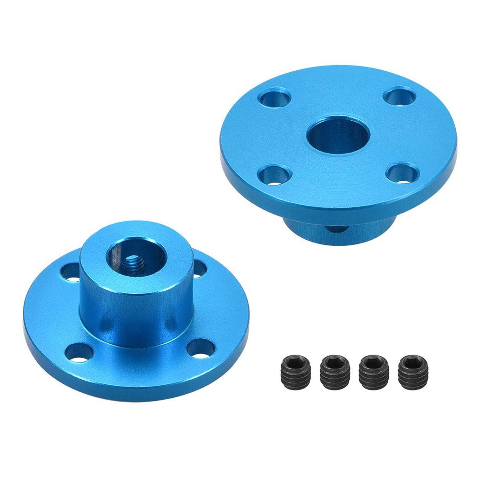 TA-VIGOR Rigid Flange Coupling 8mm Inner Dia, Motor Guide Shaft Coupler H13xD16mm Motor Connector for DIY Parts, 2Pcs