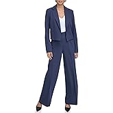 Calvin Klein Women's Cropped Shoulder Pad Blazer