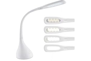 OttLite Creative Curves LED Desk Lamp with Adjustable Neck - Dimmable with 4 Brightness Settings & Energy Efficient Natural Daylight LEDs for Home Office, Computer Desk, & Dorms