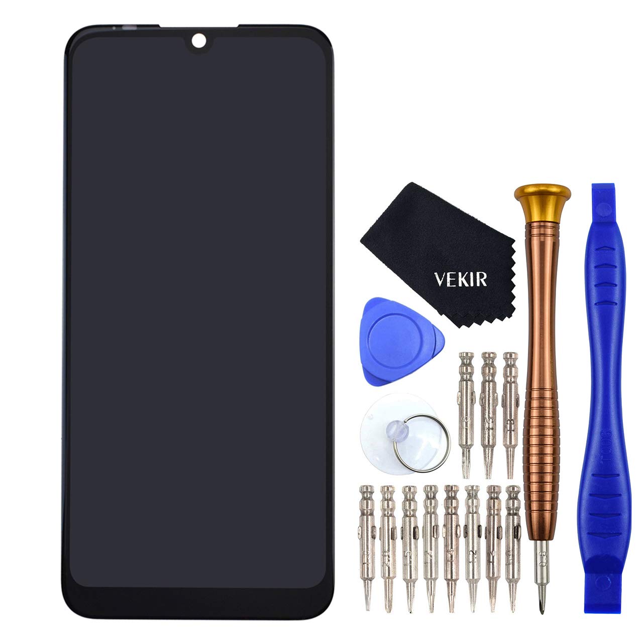 E6s LCD Display Touch Digitizer Glass Screen Assembly replacement kit for Motorola Moto E6 Plus black