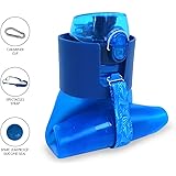 Makooz Collapsible Water Bottle Bpa Free Food-Grade Silicone-Leak Proof Refillable Travel Drinking Bottles for Gym, Yoga, Hiking, Camping, School and Kids-Lightweight Roll Up Water Bottle 22Oz