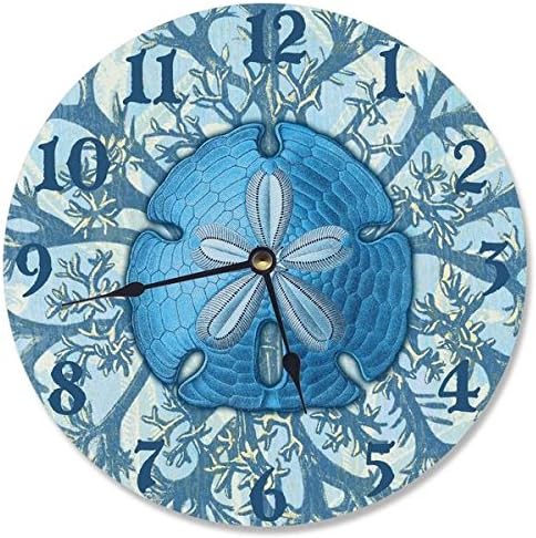 Blue Coastal Jelly Fish Vanity Clock
