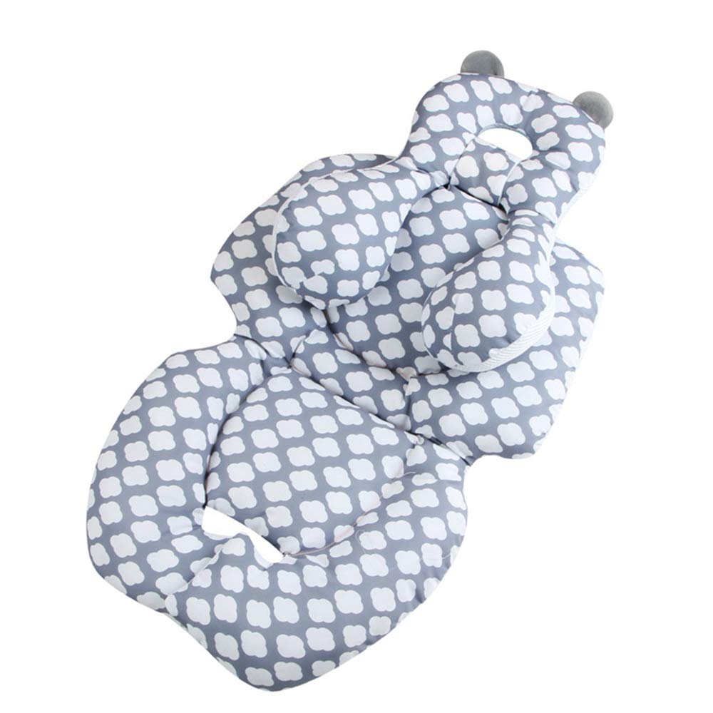 Infant Car Seat Insert, Baby Head Neck Body Support for Car Seat Stroller Bouncer | Warm Cozy Pillow & Soft Cushion Liner Protector for Baby Newborn - Cloud