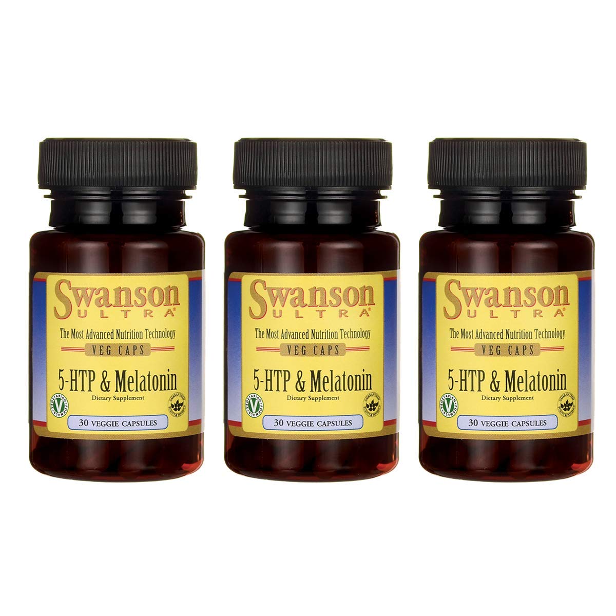 Swanson 5-Htp & Melatonin 30 Veg Capsules