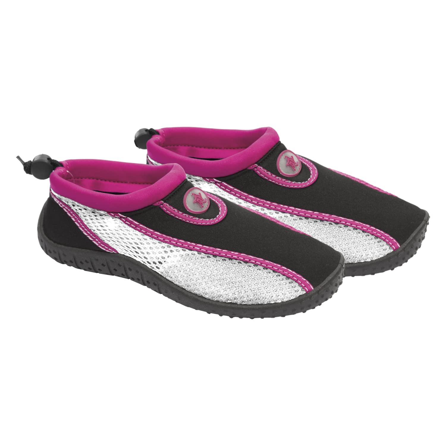 Abysstar Ocean Women's Scoglio Neoprene Shoes, Black, Pink, 37