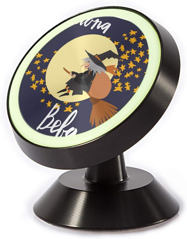 Tinmun Magnetic Phone Car Mount, Brush Phrase Buona Befana Meaning Universal Car Phone Holder for Dashboard