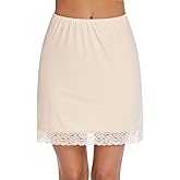 Avidlove Half Slips for Women Underskirt Short Lace Trim Above Knee Half Slip