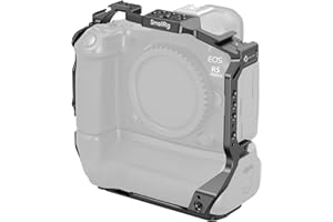 SmallRig R5 Mark II with Battery Grip BG-R20 Camera Cage for Canon, Three-Point Locking Full-Cage with Cold Shoe Mount, Quick