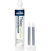TotalBoat Thixo Fast Cure Marine Epoxy Glue - 185ml Tube with Mixing Tips | Thickened Epoxy Adhesive; Bonds and Seals Wood, Fiberglass, Metal, Glass &amp; More; Interior/Exterior; Fits Standard Caulk Guns