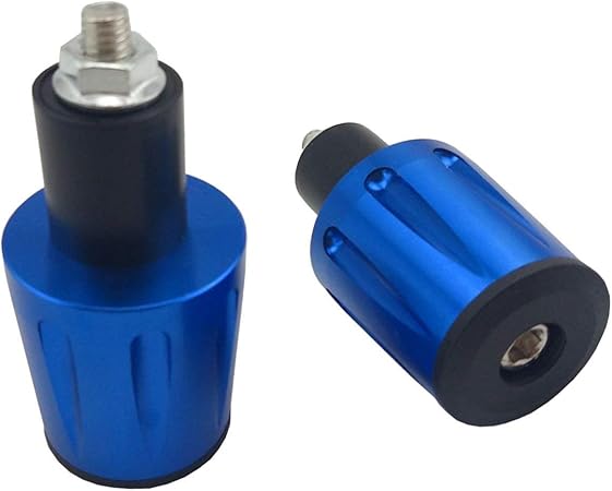 Amazon Szmsmy バイク オートバイ 汎用 ハンドルバーエンド プラググリップエンド アンチ振動 ｃｎｃアルミ製 22 2mm 7 8 2個セット 青 ハンドルバーエンド 車 バイク