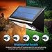 AMIR Solar Lights Outdoor, 24 LED Motion Sensor Wall Lights, 4 Modes Wireless Garden Security Light, Waterproof Solar Step Light for Patio, Deck, Yard, Garden, Garage, Driveway, Pathway, Stairs, Pool