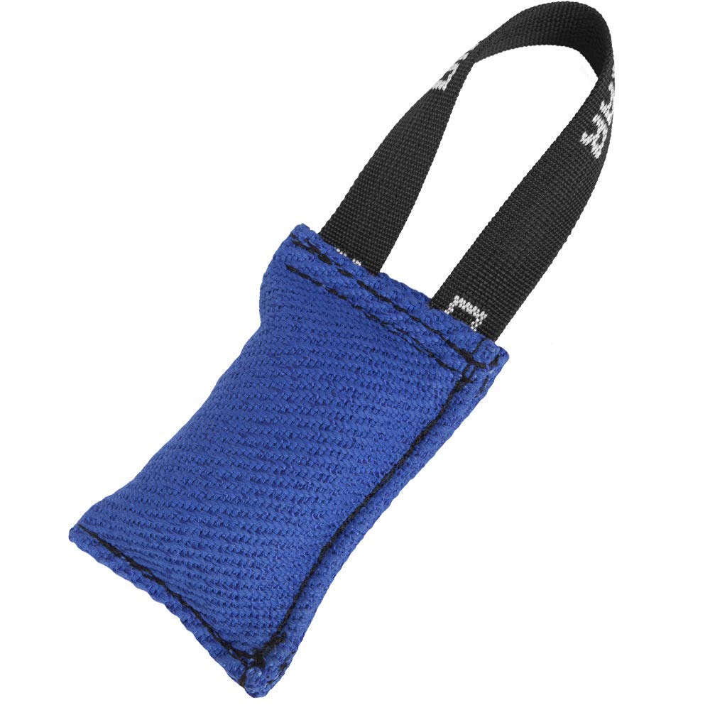 DINGO GEAR Nylcot Bite Tug for Dog Training K9 IGP & Fun, 1 Handle, Blue 10 x 5 cm
