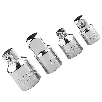 Segolike 4 Pieces Impact Universal Joint Set 1/4, 3/8 and 1/2-Inch Drive Chrome Joint Sockets Converter Fasteners