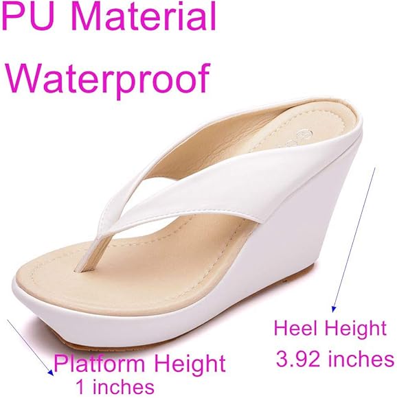 white wedge sandals size 3