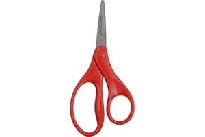 Westcott 5" Blunt-Tip Scissors for Kids Ages 4-7 - Durable School or Craft Scissors in Assorted Colors Red or Blue