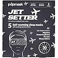 POPBAND Popmask Jet Setter Self-Heating Eye Mask, Jasmin Scent, Natural Heat Relief for Migraines, Headaches, Allergies, and Dry Eyes, 5 Individually Packaged Eye Masks