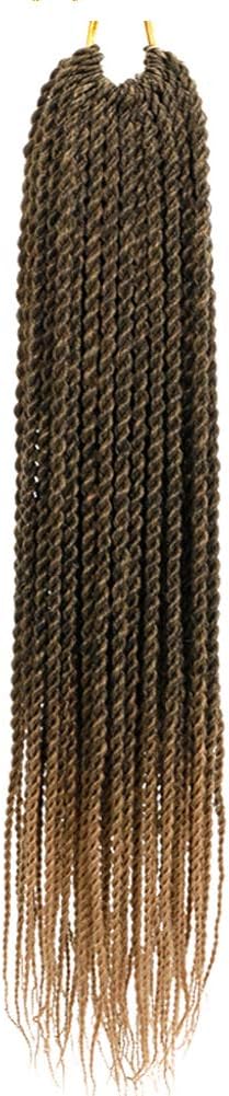 Senegalese Twist Crochet Braids 18 Inch Small Havana Twist Crochet Hair 6 Packs Synthetic Braiding Hair Extensions T27#