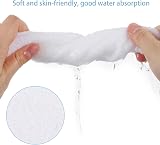 Lanjue 8 Pack Bamboo Flannel Face Cloths 10x10 inch Soft Reusable Washcloths view 5