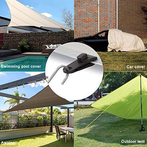 ZHSX 10pcs Tarp Clips, Heavy Duty Thumb Screw Lock Grips Strong Tent Clamps For Tarps Awning Clamp Clips Tent for Supporting Tarpaulins Canopies Sunshades Car Cover Boat Covers And Swimming Pool Cover