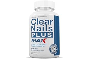 Justified Laboratories Clear Nails Plus Max Pills 40 Billion CFU Probiotic Supports Strong Healthy Hair Skin Nails 60 Capsules