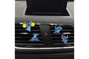 ZOSTLAND Cute Car Air Vent Clip Decoration,Car Air Fresheners, Funny Car Vent Clip，Automotive Interior Decoration Accessories, Personalized Car Decorations,Car Decor Gift for women,men (4pcs Alien)