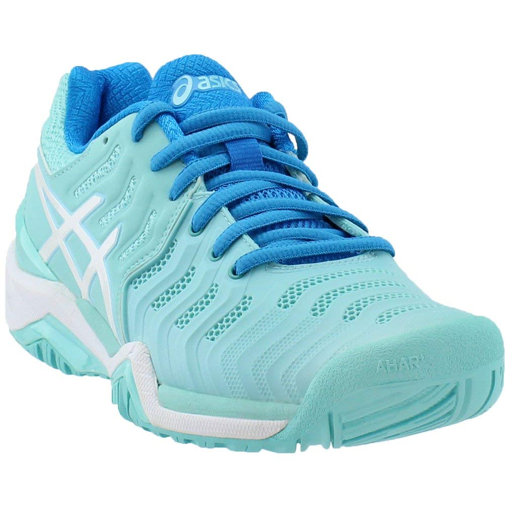 aqua blue tennis shoes