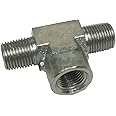 EDGE INDUSTRIAL Steel Female Branch TEE 1/8" MNPT x 1/8" FNPT HYDRUALIC/Fuel/AIR/Water/Oil/Gas/WOG