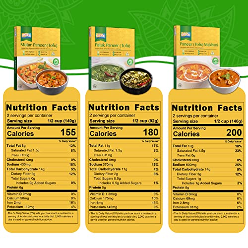 Ashoka Ready to Eat Indian Meals Since 1930, 100 Vegan Tofu Meal