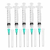 LTKJ Dispensers Applicator Syringes Set, 5 Pack 3ml